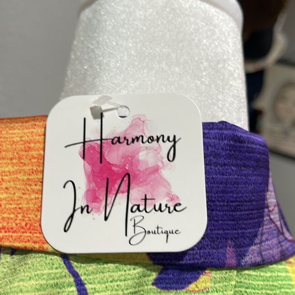 Satin watercolor floral dress - Picture 4 of 4